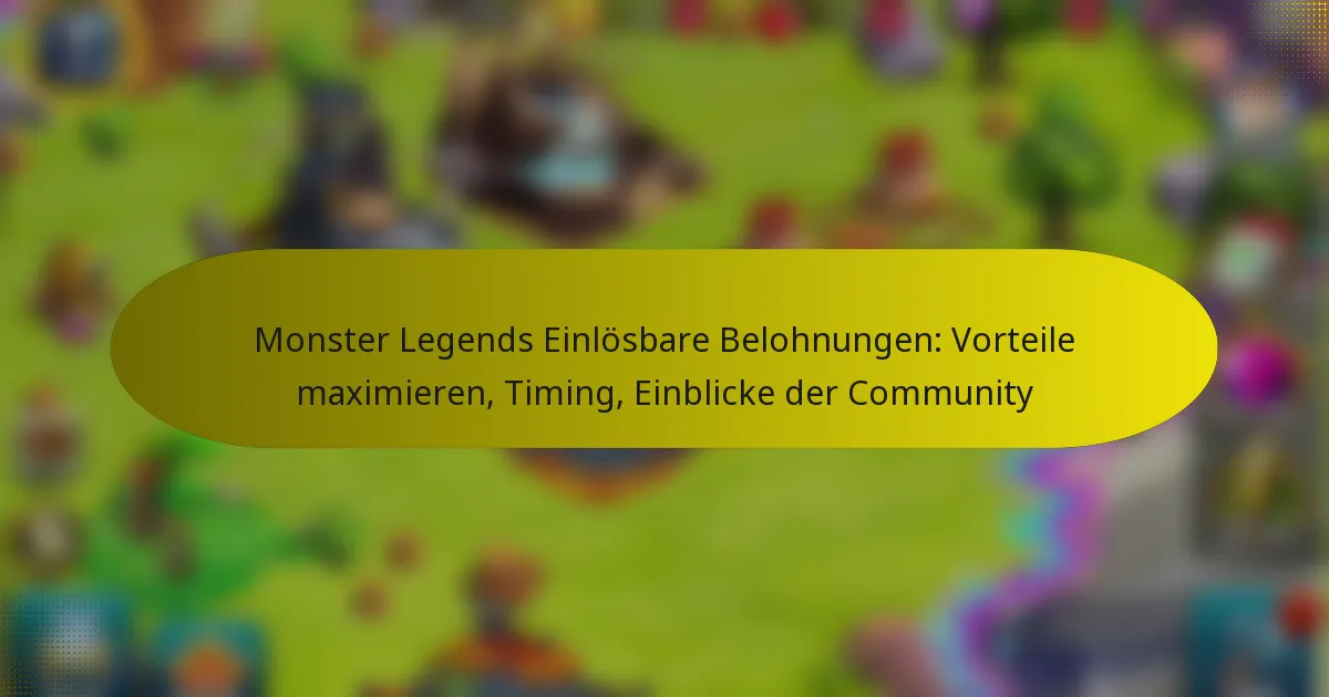 Monster Legends Einlösbare Belohnungen: Vorteile maximieren, Timing, Einblicke der Community