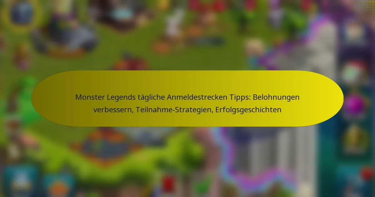 Monster Legends tägliche Anmeldestrecken Tipps: Belohnungen verbessern, Teilnahme-Strategien, Erfolgsgeschichten