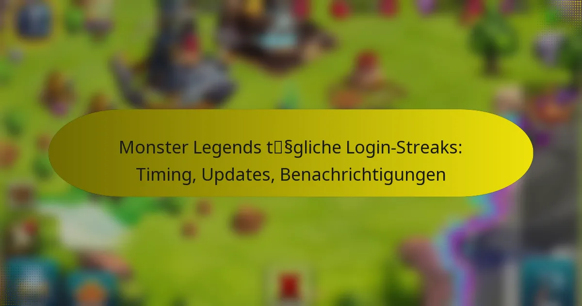 Monster Legends tägliche Login-Streaks: Timing, Updates, Benachrichtigungen