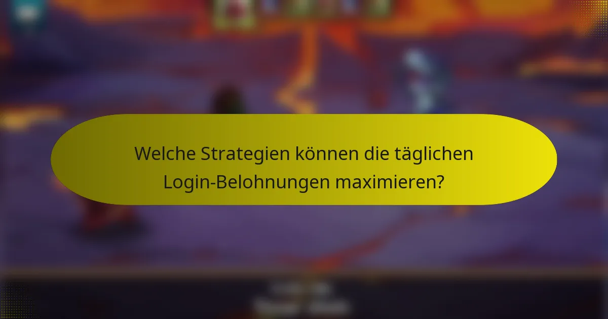 Welche Strategien können die täglichen Login-Belohnungen maximieren?